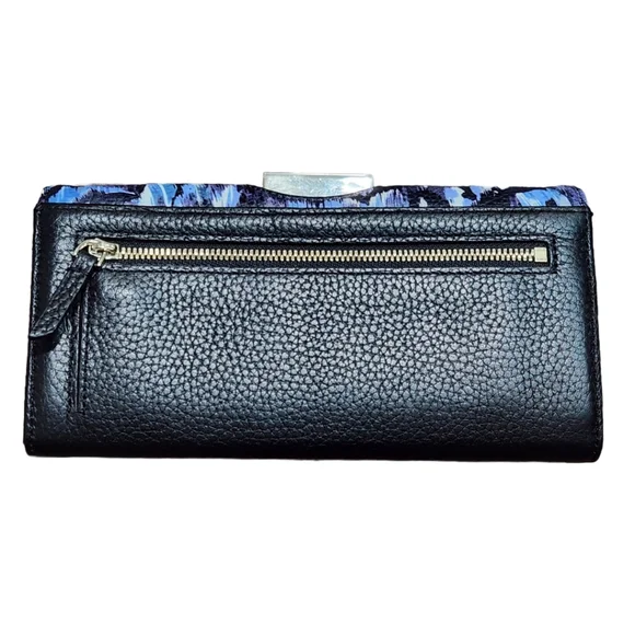 Ted Baker Blue Large Bobble Wallet - Picture 2 of 9